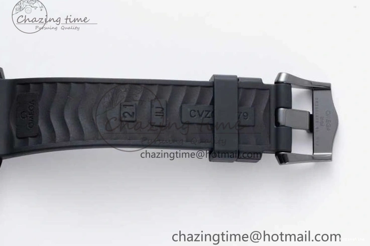 0521 Stretchable Seamaster Diver 300M ORF 1:1 Best Edition Black Ceramic Black Dial on Black Rubber Strap A 7794